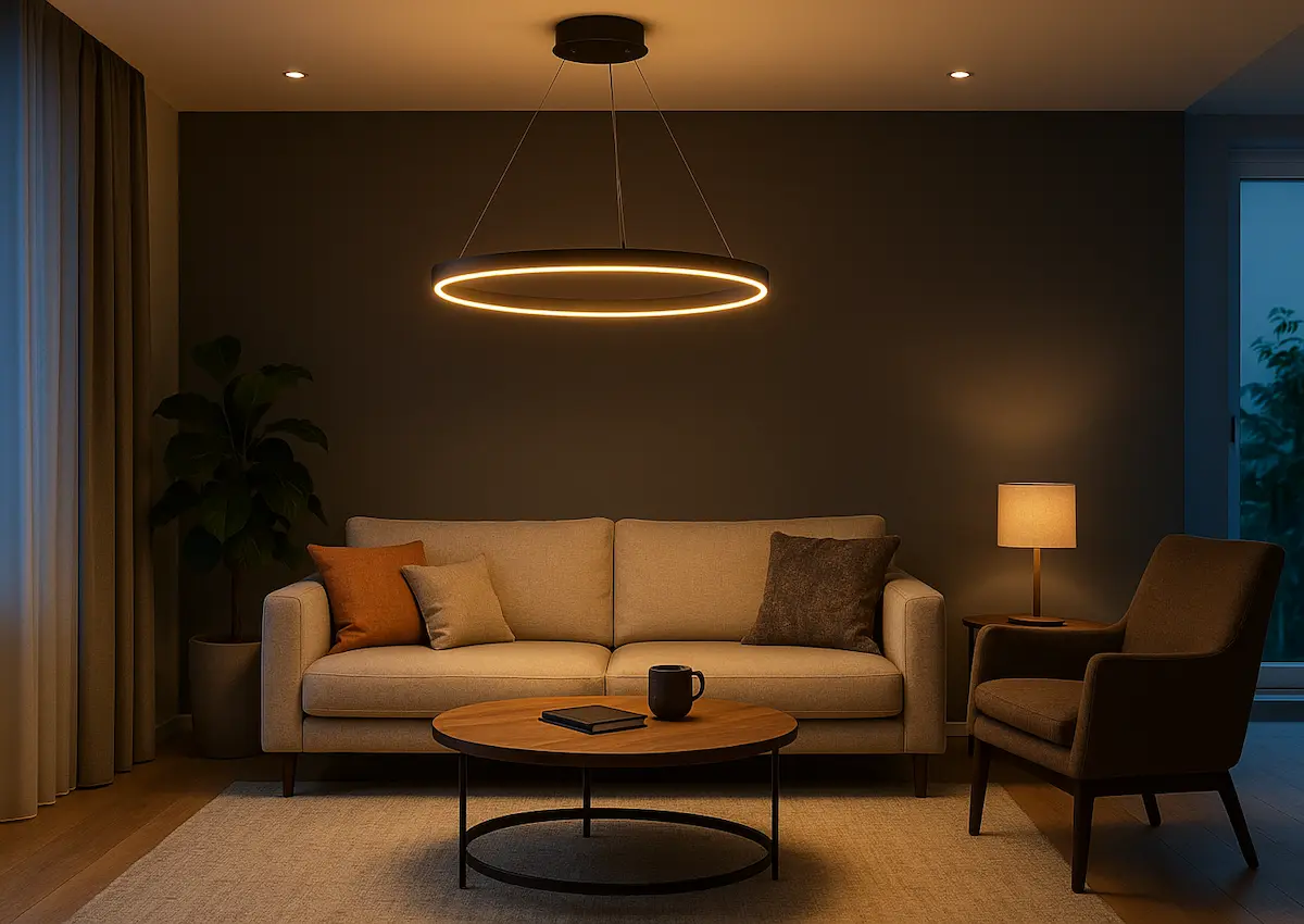 لوستر با نور قابل تنظیم